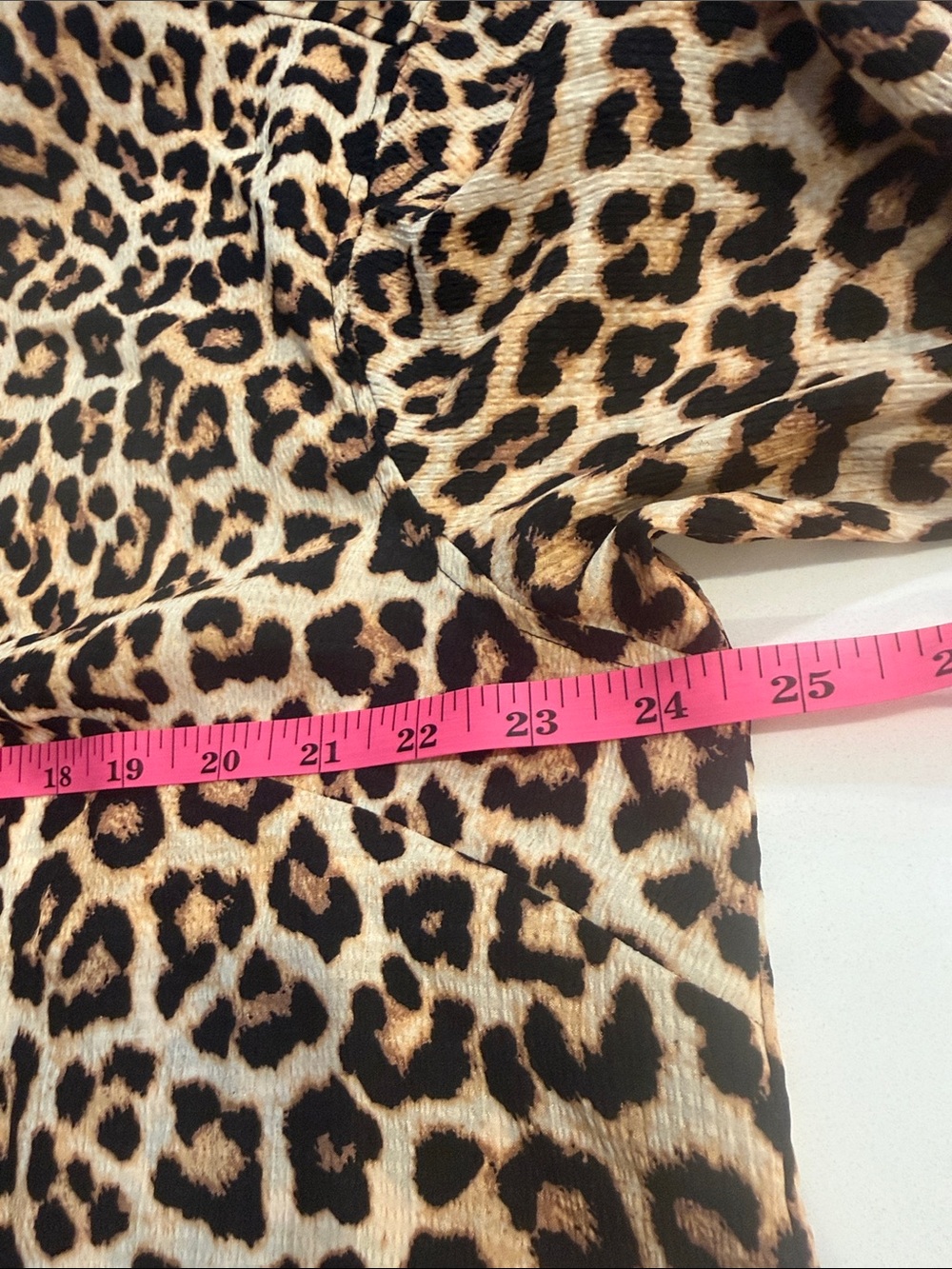 H&M Long Sleeve Leopard Print Shirt Dress | Size L - Picture 9 of 11